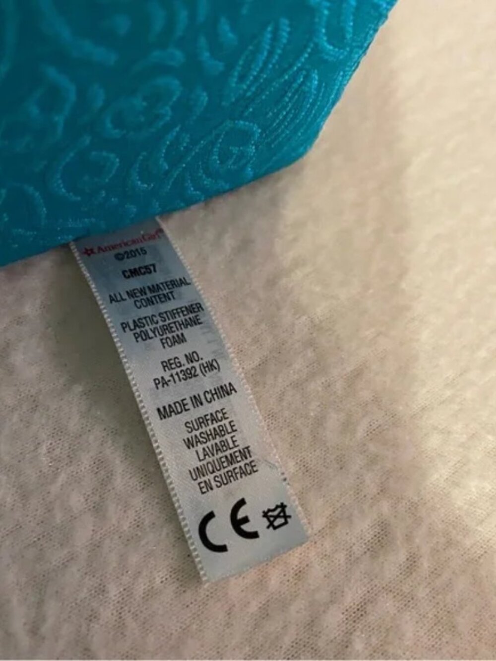 American Girl 18" doll Maryellen's teal sofa couch sleeper bed RETIRED - Picture 13 of 14